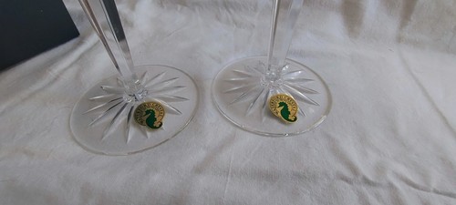 Waterford Crystal, Clarendon Ruby Red Champagne Flute/Glass SetOf2 +Box (3avail) - Picture 7 of 13