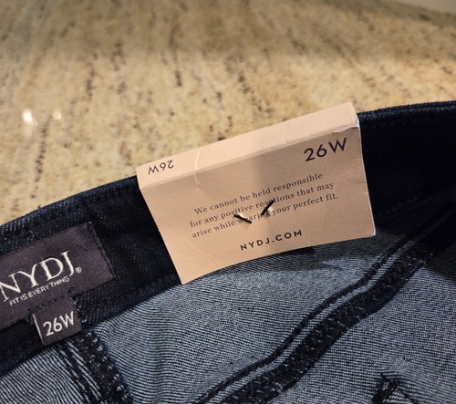 New! NYDJ Teresa Wide Leg Jeans Rinse WHYTKA3014 Plus Size 28W 48x27" - Picture 10 of 16