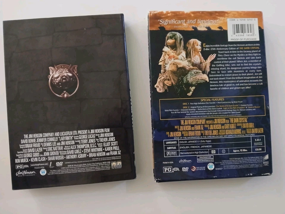 The Dark Crystal 25th Anniversary 2-Discs Labyrinth Collector Edition Jim Henson Foto 2 de 4
