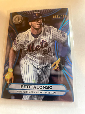 Topps 2025 Tribute Pete Alonso New York Mets #33 Blue Serial Numbered /150