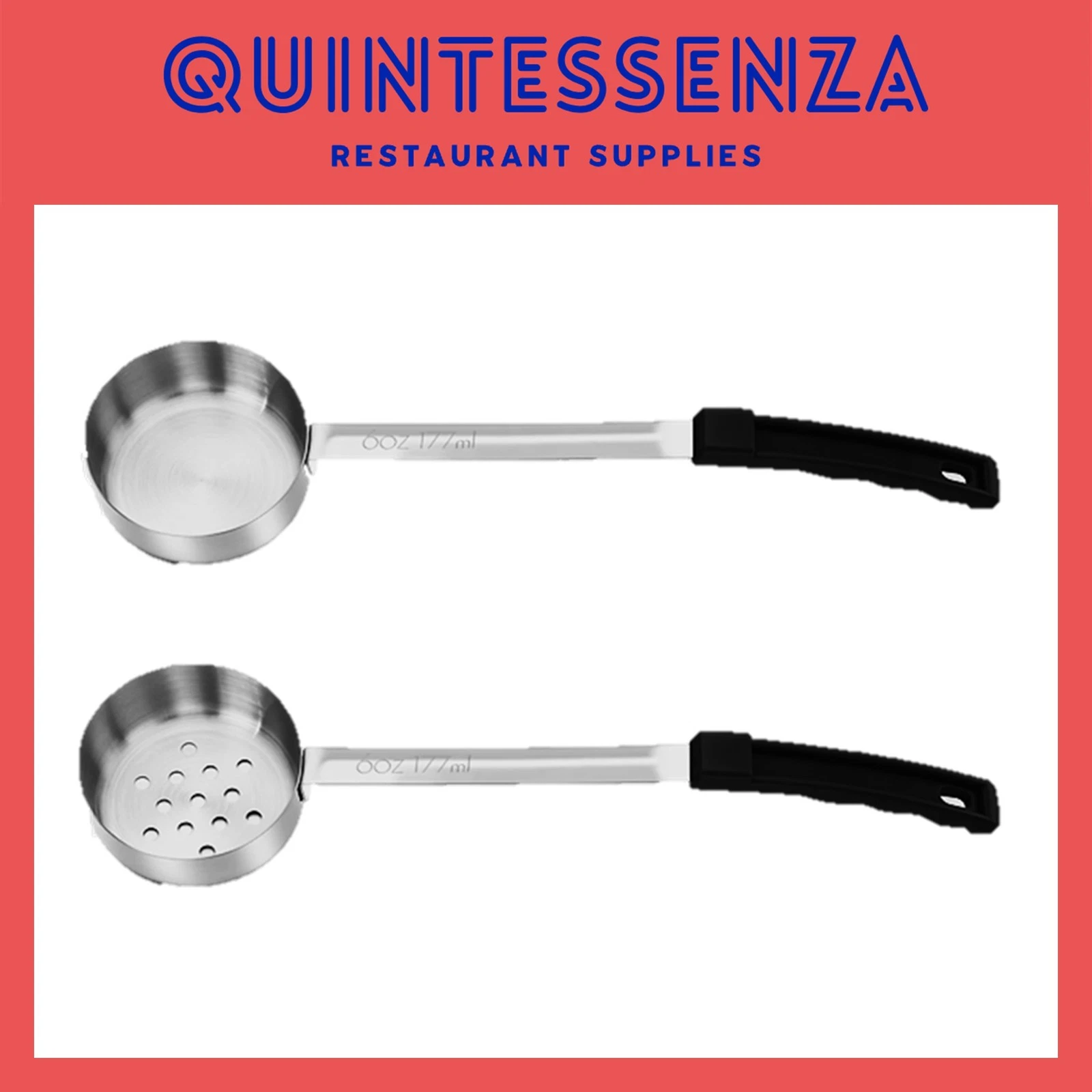 6oz Perforated & Solid Portion Spoon by Quintessenza
Opens in a new window or tab