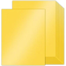 Double Sided Gold Cardstock 8.5 x 11 Metallic Paper, Goefun 100 Sheets 80lb S...