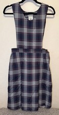 Dennis School Uniform Girls Teen Size 16 Dunbar Plaid Jumper Dress 18636