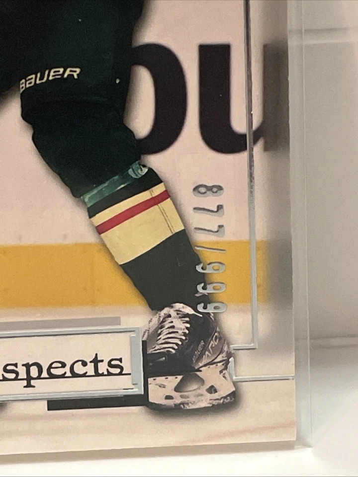 2022-23 UD SP Game Used - 2001 Retro Rookies Crossover Matt Boldy #RC-3 /999  - Image 2 of 3