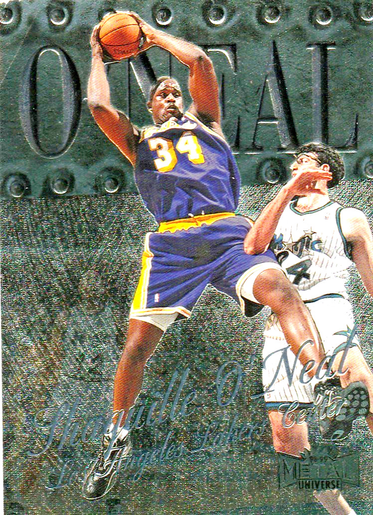 1998 SKYBOX METAL SHAQUILLE O'NEAL # 25  NM/MT