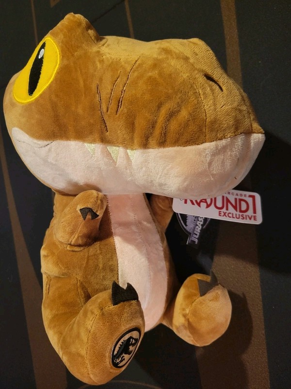 NEW Jurassic World Brown T REX PLUSH 14" Round1 Tyrannosaurus Rex Stuff Animal
