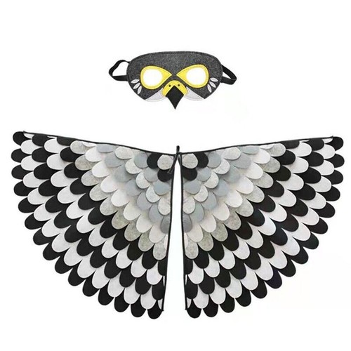 Conjunto de capa con alas de aves de animales para niños Disfraz divertido Capa de pájaros Juegos con disfraces - Imagen 10 de 23