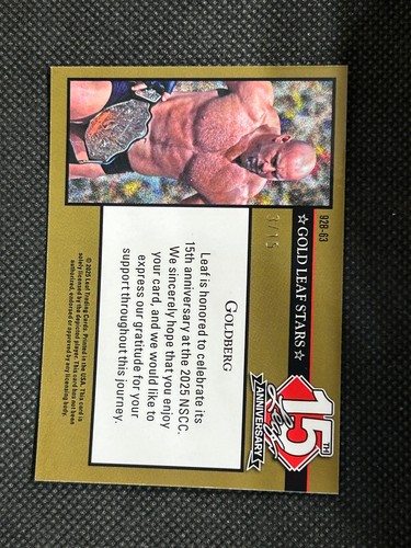 GOLDBERG 2025 Leaf National Convention NSCC 15th Anniversary 3/15 - Picture 2 of 2