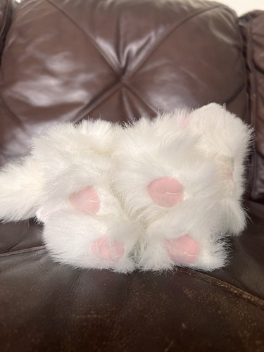 1995 Tyco Kitty Kitty Fancy Kittens gatto persiano bianco peluche con cofano - Foto 5 di 8