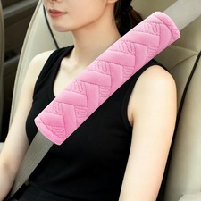 Amooca 2-Pack Soft Seat Belt Covers Universal Car Shoulder Pad Cushions with Bra
