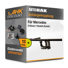 Für Mercedes E T-Modell 85-96 AUTO HAK Anhängerkupplung abnehmbar + 13polig NEU