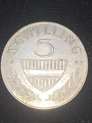 1967 Austria 5 Schilling World Coin - Picture 6 of 11