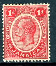 British Colonies 1912 QV Jamaica 1p Carmine Red CCA SG #58 Mint U118