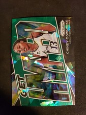 2022 Panini Prizm WNBA Chiney Ogwumike Get Hyped Fanatics Green Cracked Ice #15