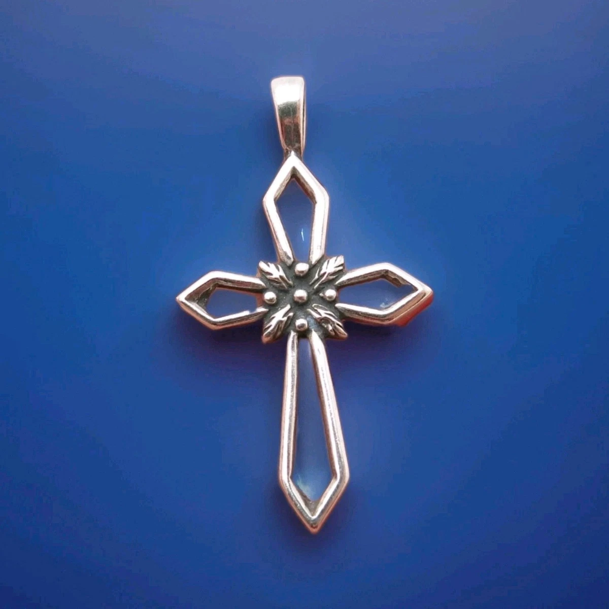 vintage sterling cross pendant products for sale | eBay