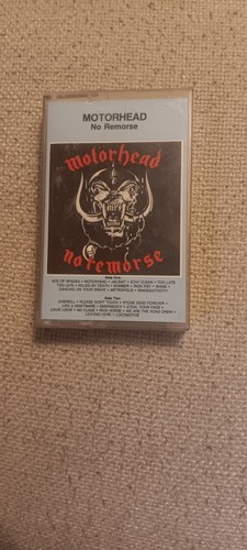 Motörhead No Remorse Cassette Bronze Dolby HX Pro Double Play