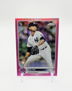 2022 Topps Chrome Luis Gil Rookie Pink Refractor No. 202