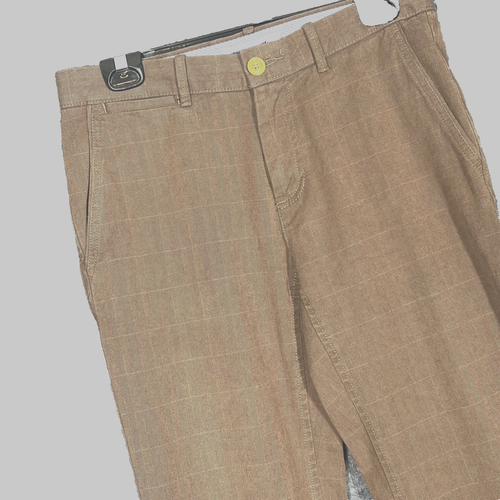 Tommy Hilfiger Custom Fit Pants Mens Size 29/30 Brown Herringbone Casual Comfort - Picture 2 of 8
