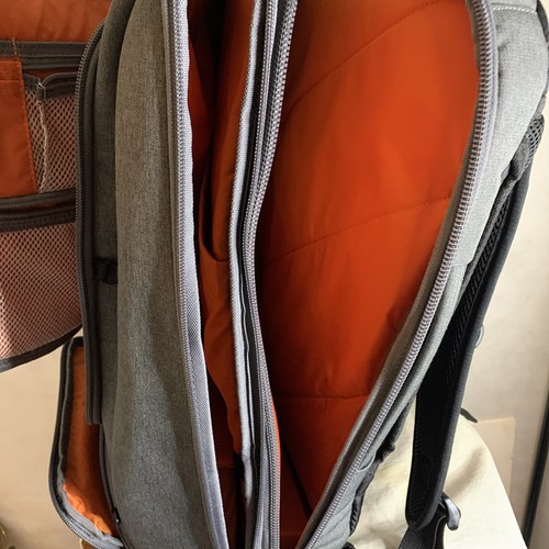 eBags Profesjonalny smukły plecak na laptopa - szary/węgiel drzewny EB2146-16 Rozmiar do przenoszenia - Zdjęcie 8 z 9