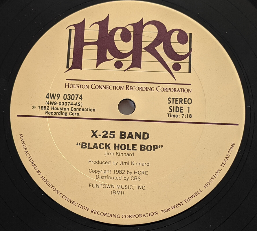 X-25 BAND Black Hole Bop 12
