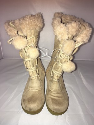 Faded glory Winter boots Girls sizes 13 Faux wool please read number 2 |  eBay
