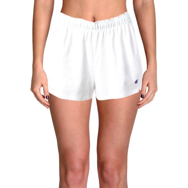 Champion Womens White Practice Fitness Workout Shorts Athletic XL 7376