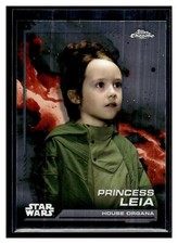 2024 Topps Chrome Star Wars 69 Princess Leia Mint Obi-Wan Kenobi