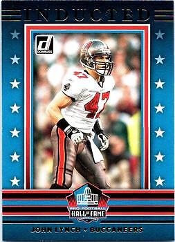 2021 Donruss #I3 John Lynch Tampa Bay Buccaneers Inducted Football Card