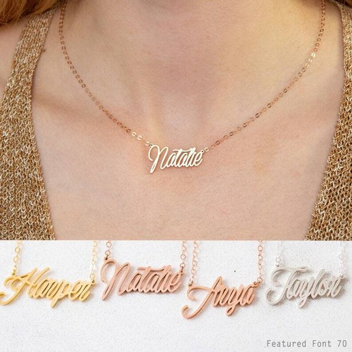 Jewelry • Tiny Name Necklace 