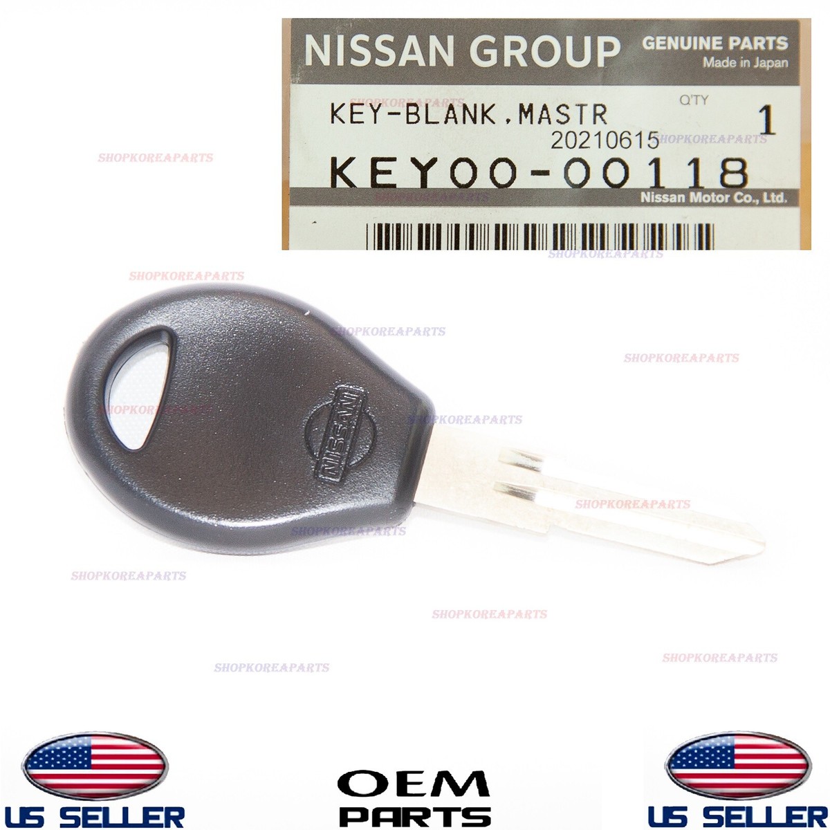 NEW Uncut Replacement Key Blanks For INFINITI Q45 1990-1996 Made In USA