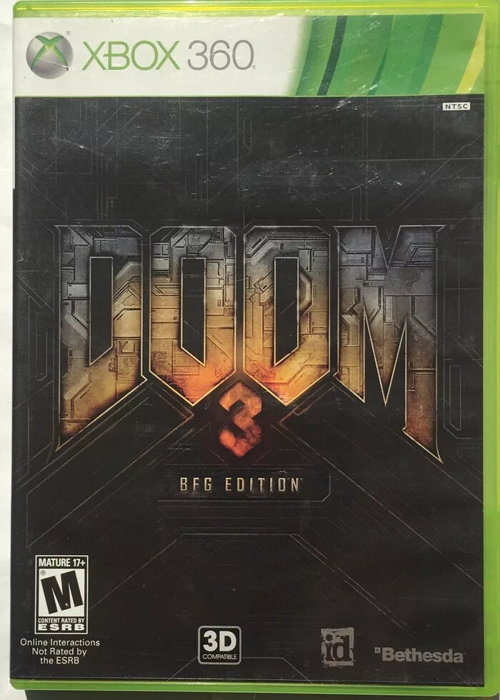 Jogo doom 3 bfg edition xbox 360 bethesda softworks