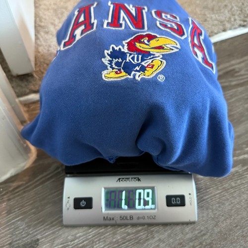 Vintage Kansas Jayhawks Youth L Sweatshirt Hoodie Unisex ~ womens Size S College - Picture 6 of 6