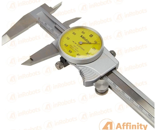 Mitutoyo dial caliper 505-732 D15FX Measuring range (mm): 0 - 150 Analog Display