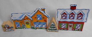 BRIO Wooden Railway POLAR EXPRESS Village HOUSE SNOWMAN TREE Holiday Train 32501