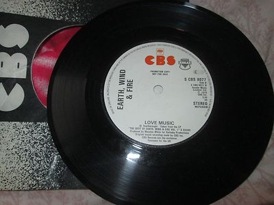 Earth, Wind & Fire    Can't Let Go CBS S CBS 8077 Promo UK 7 inch Vinyl Single