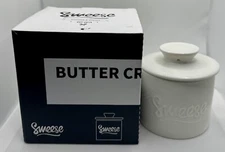 Sweese - WHITE Porcelain French Butter Bell Crock - BRAND NEW WITH BOX 🧈🔔