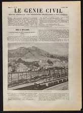 1884 - Mine de fer de Biscaye près de Bilbao - Génie civil - Espagne géologie