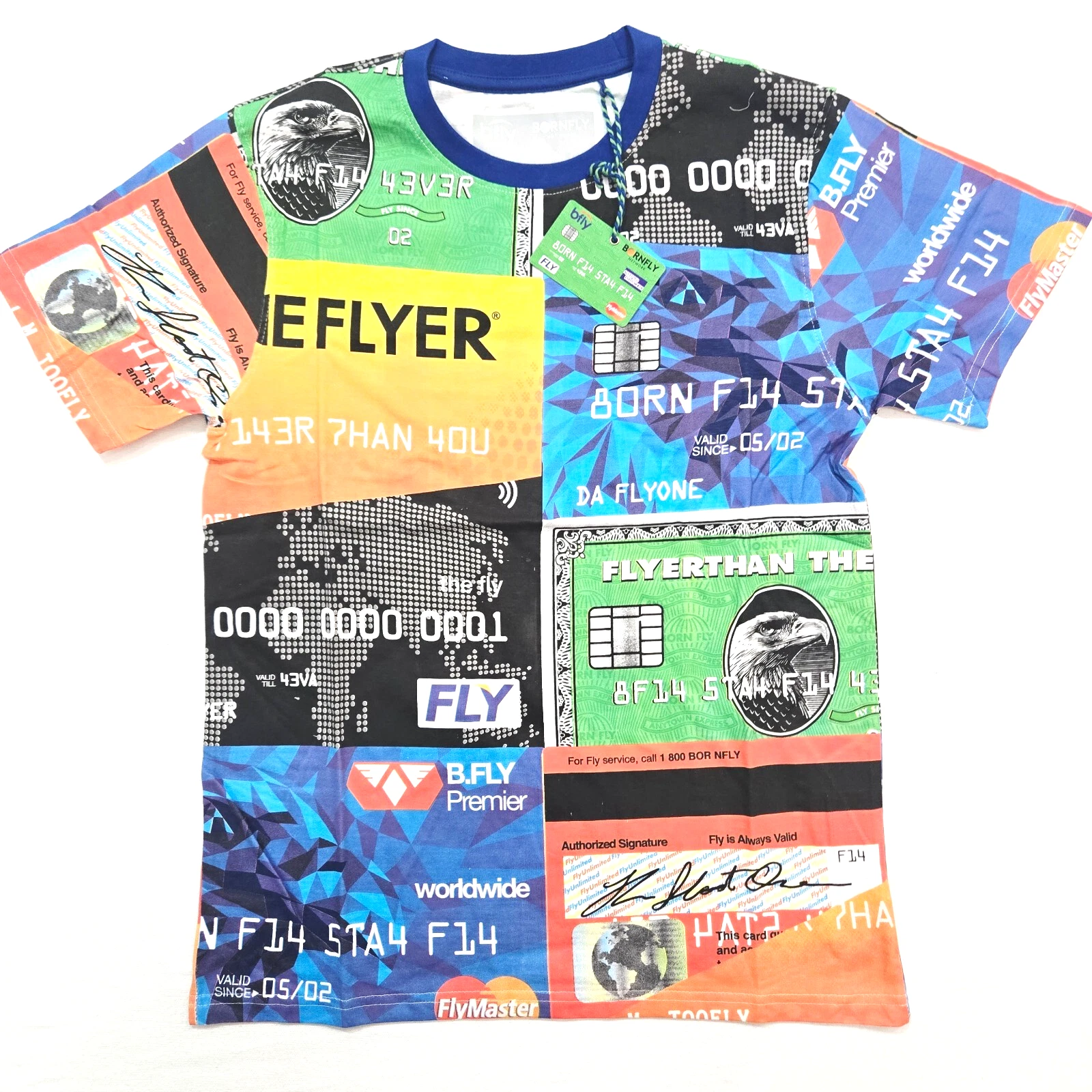 Born Fly Men's T-Shirt Blue Yellow Orange Green Design AMEX Graphic T-Shirt
Opens in a new window or