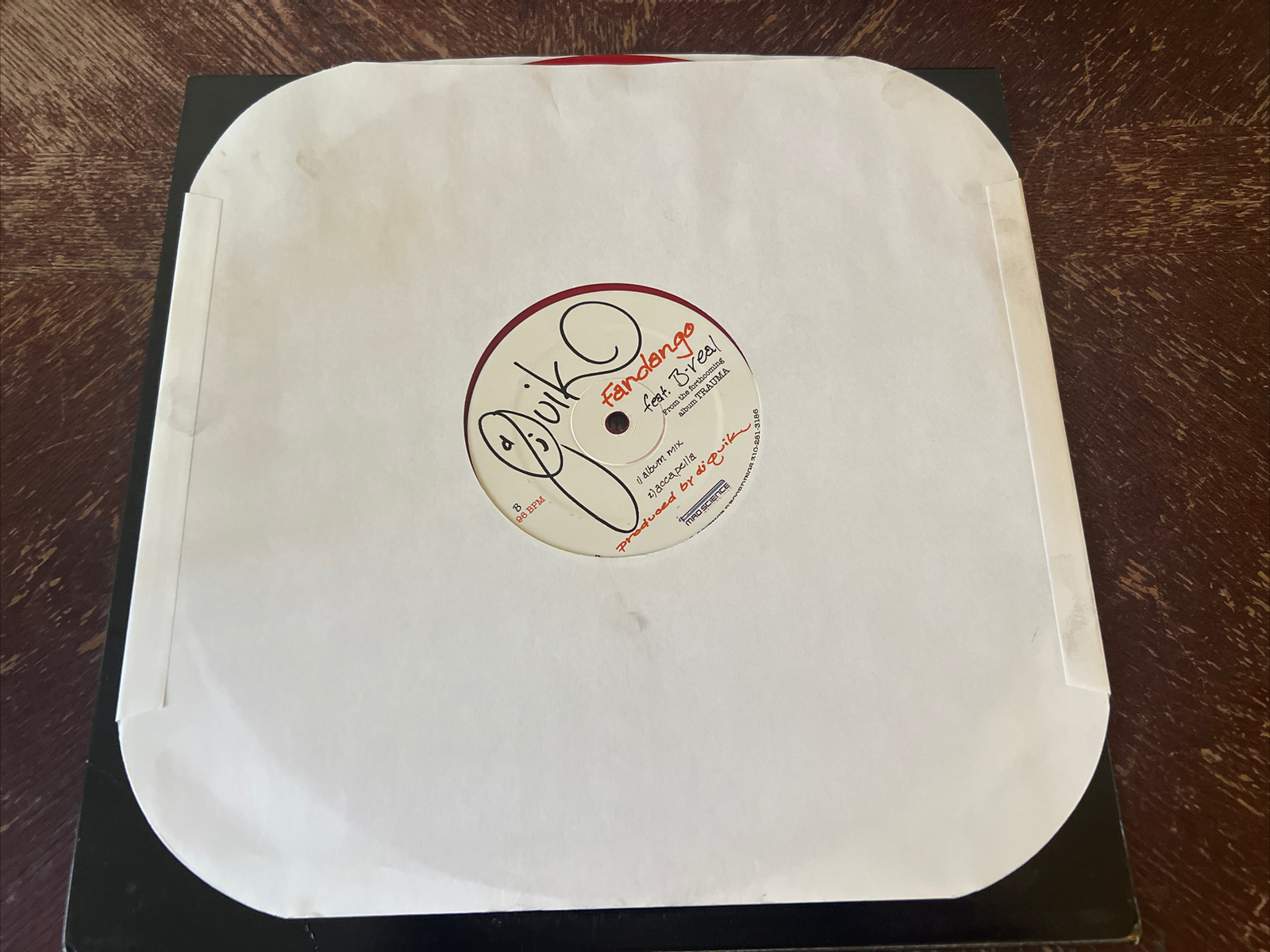 DJ QUIK feat. B•REAL FANDANGO 12” RED VINYL SINGLE eBay