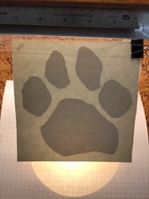 Paw Print BIG - WHITE - Vinyl Sticker Decal - MM4.3.1108