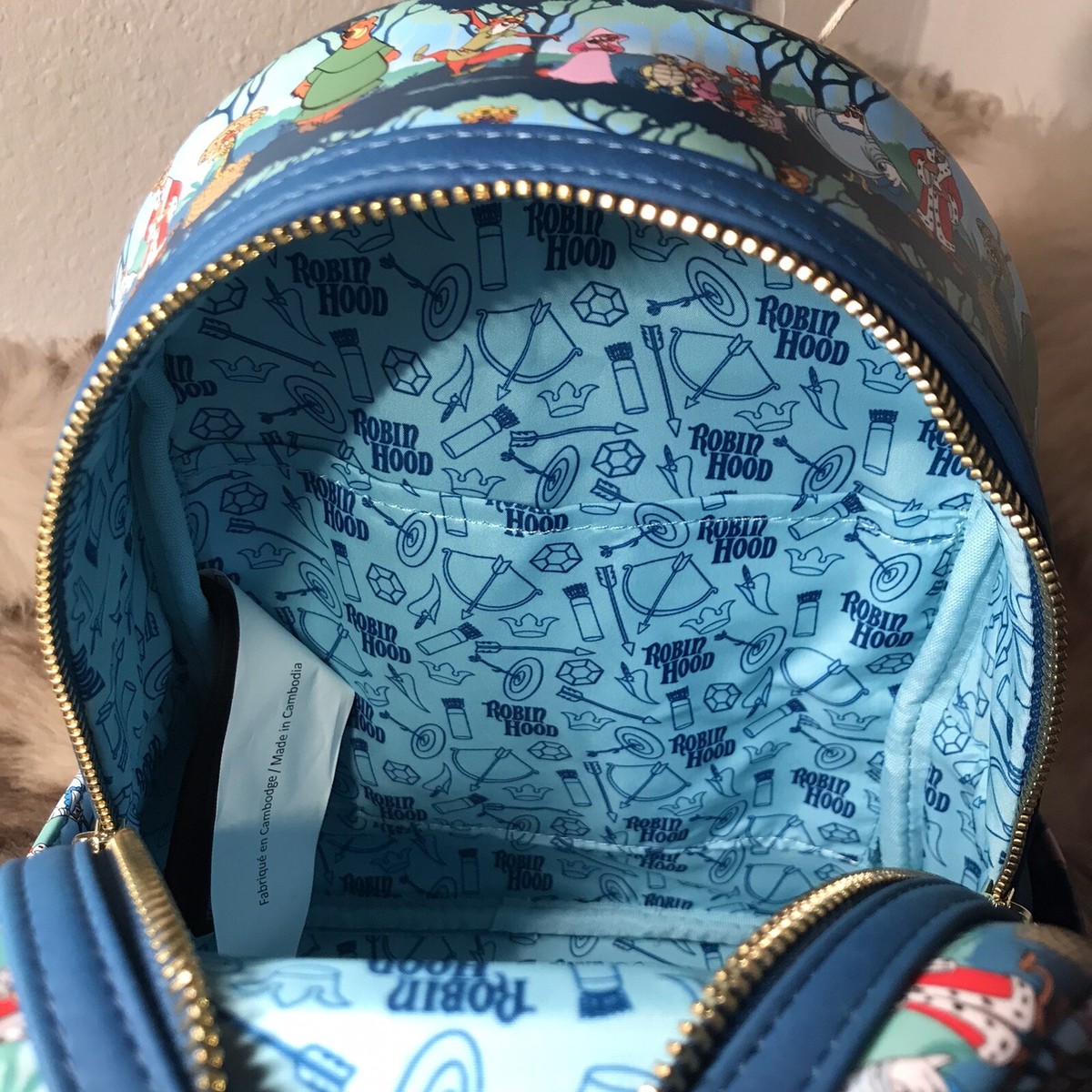 【期間限定お値下げ】donsje Woodsy Backpack Robin Loungefly Disney Robin Hood Forest Mini Backpack - VeryNeko