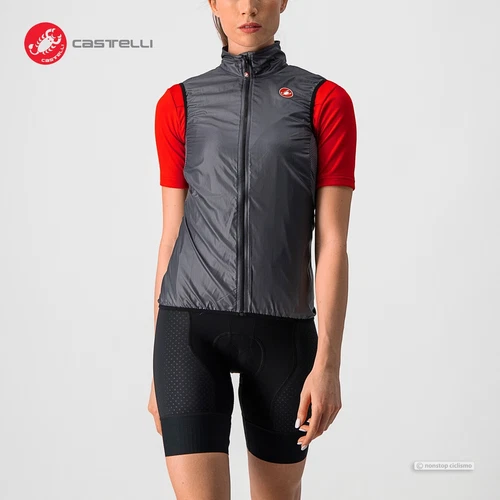 Castelli ARIA W Womens Windproof Cycling Wind Vest : DARK GREY