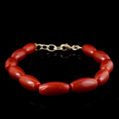 Dazzling Red Onyx 88.00 Cts Most Brilliant Beaded Beautiful
