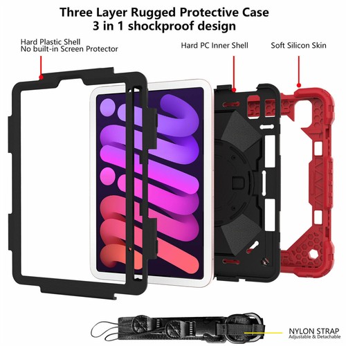 For iPad 10.2'' 9th 6th Air 4 Pro 11 Mini 6 Hybrid Shockproof Cute Stand Case - Picture 41 of 120