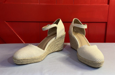 Target Brand A New Day Wedge Olivia  Cream Colored Heels size 9.5