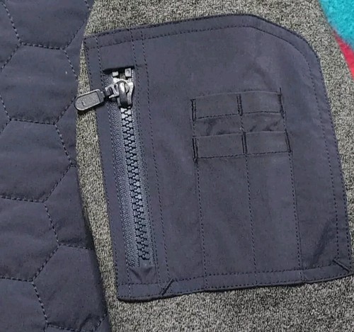 NWT Trient Luxury Apparel Hexagon Quilted Bomber Jacket Puffer Insulated Zip XL - Picture 4 of 8