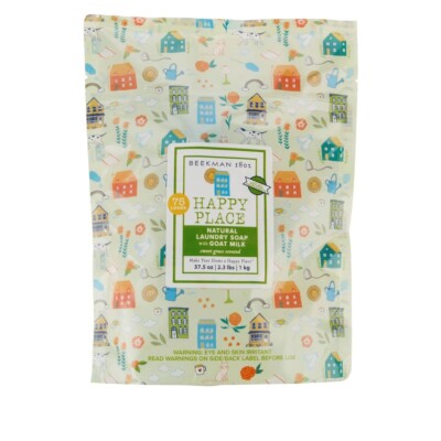 Beekman 1802 Happy Place Goat Milk Laundry Soap Sweetgrass 37.5 oz 75 Loads New