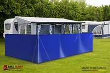 Windschutz Sichtschutz Camping aus LKW Plane 680g/m² stabil mit Laschen und Ösen