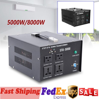 5000W/10000W Voltage Converter Transformer Step Up & Down 110V to/from 220V NEW 