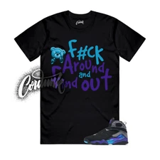 8 Aqua Black Bright Concord Aquatone Iron Grey 2025 T Shirt Match FCK